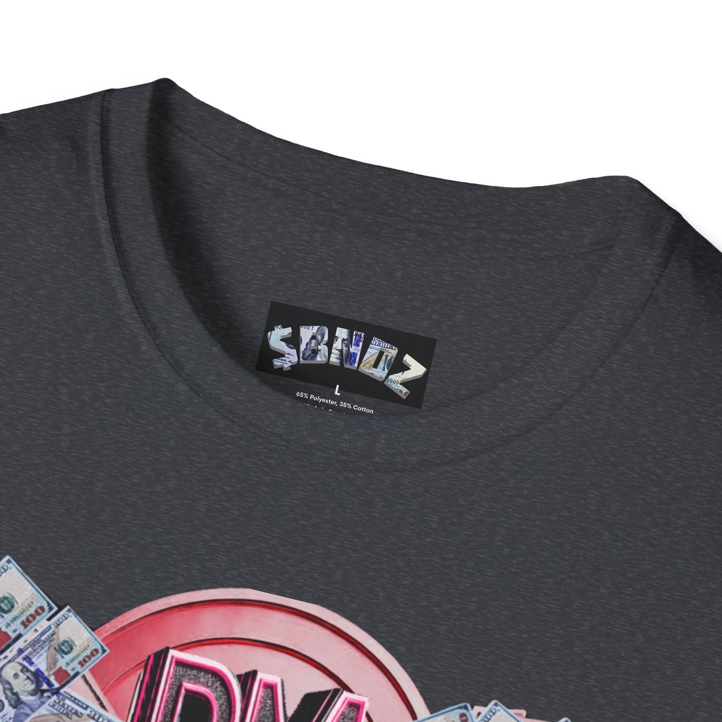 Pink $BNDZ Unisex Softstyle T-Shirt - Fun Graphic Tee for Money Lovers