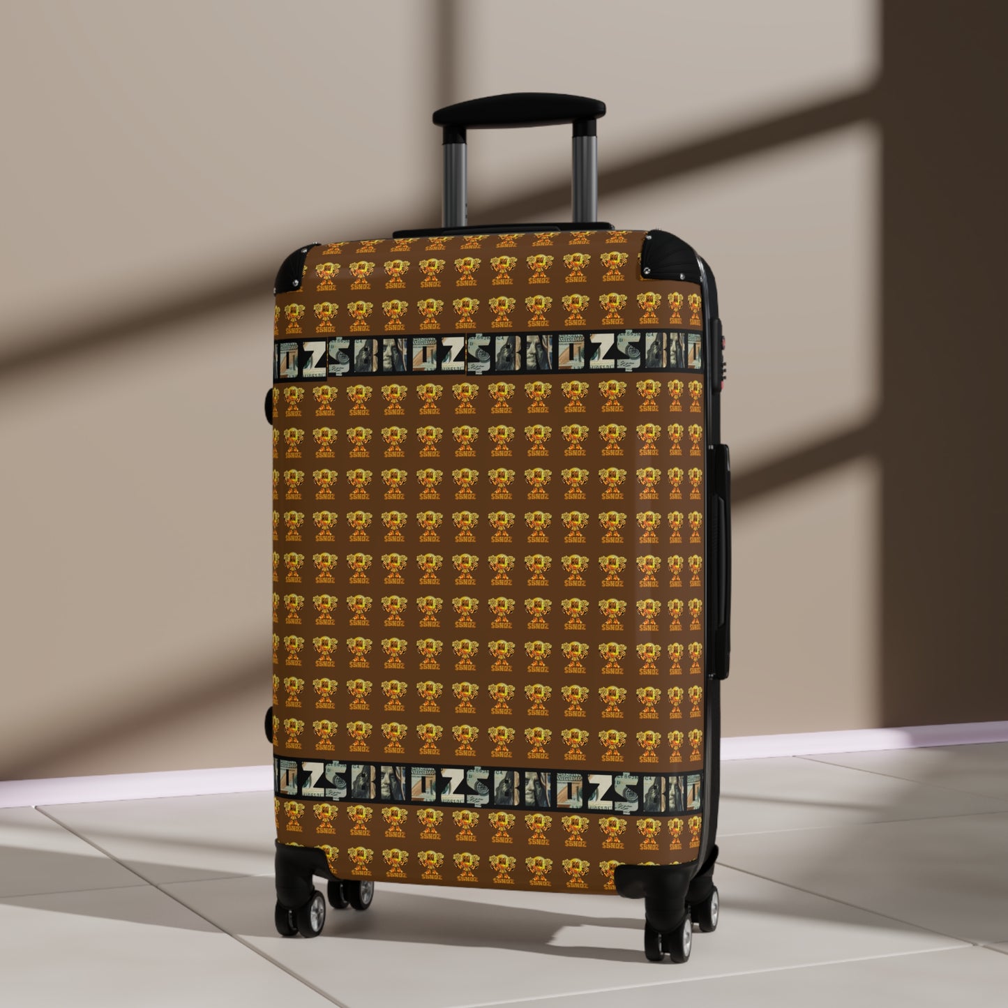 Stylish Travel Suitcase with Unique Pattern