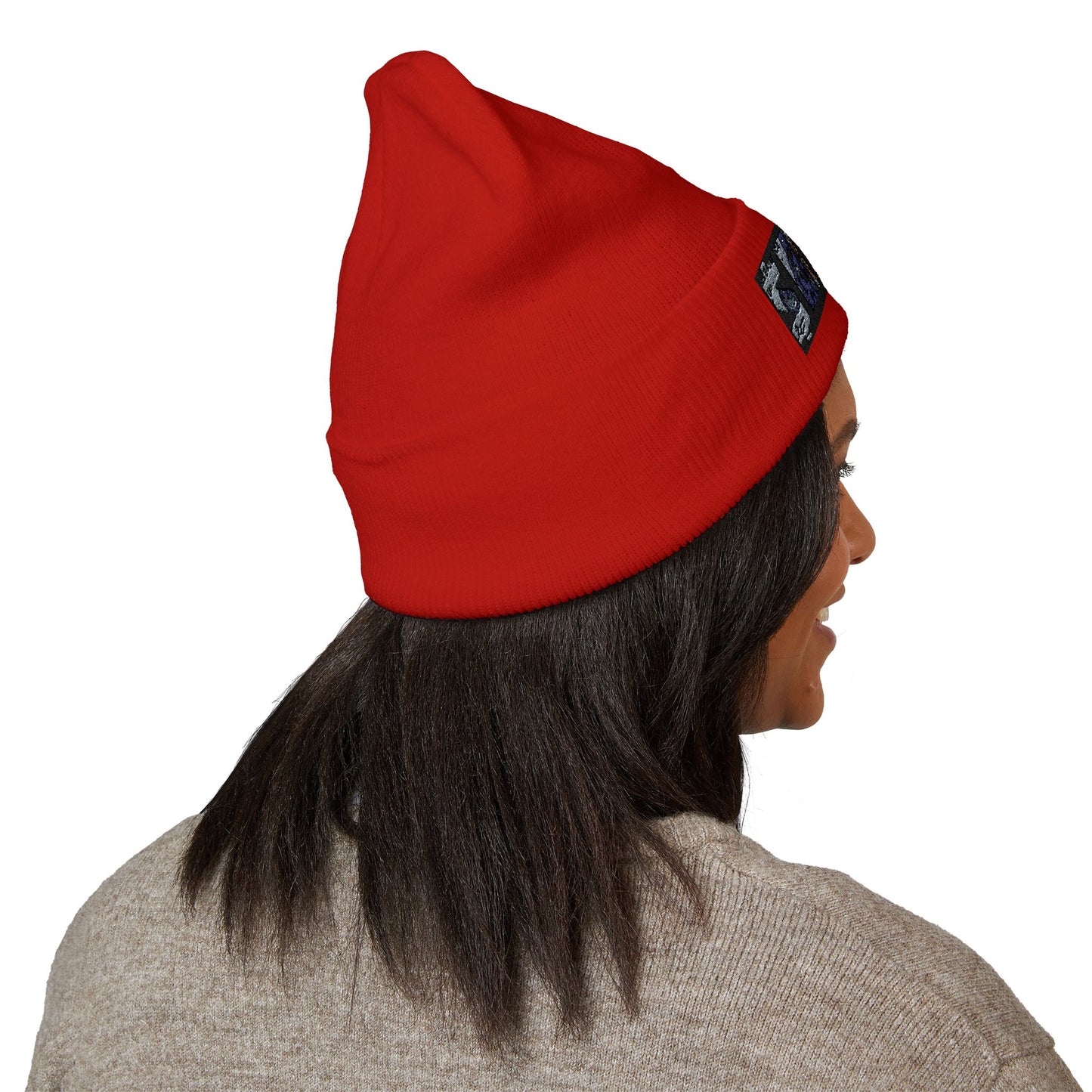 Vintage Urban Style Embroidered Beanie | Classic Cuffed Knit Hat
