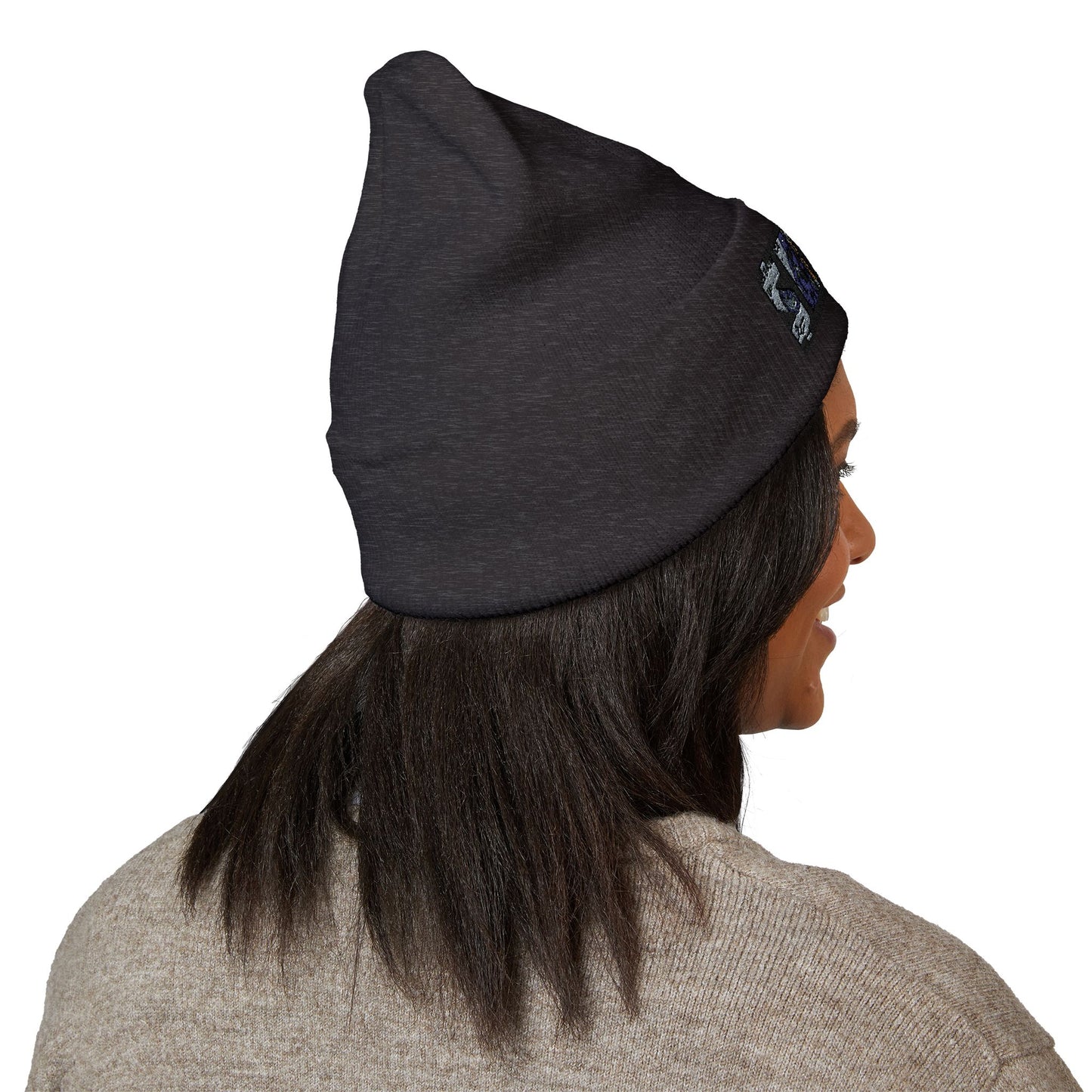 Vintage Urban Style Embroidered Beanie | Classic Cuffed Knit Hat