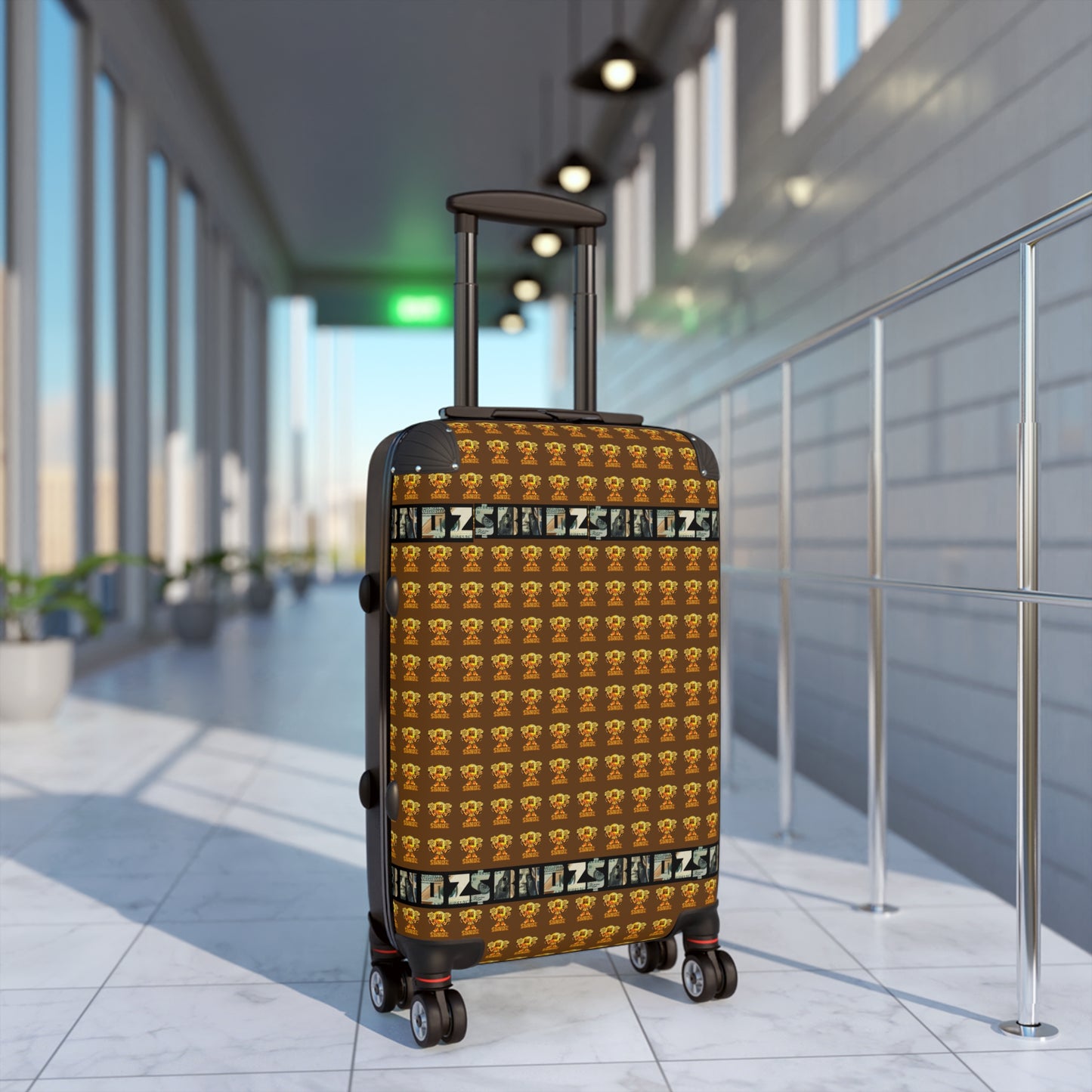 Stylish Travel Suitcase with Unique Pattern