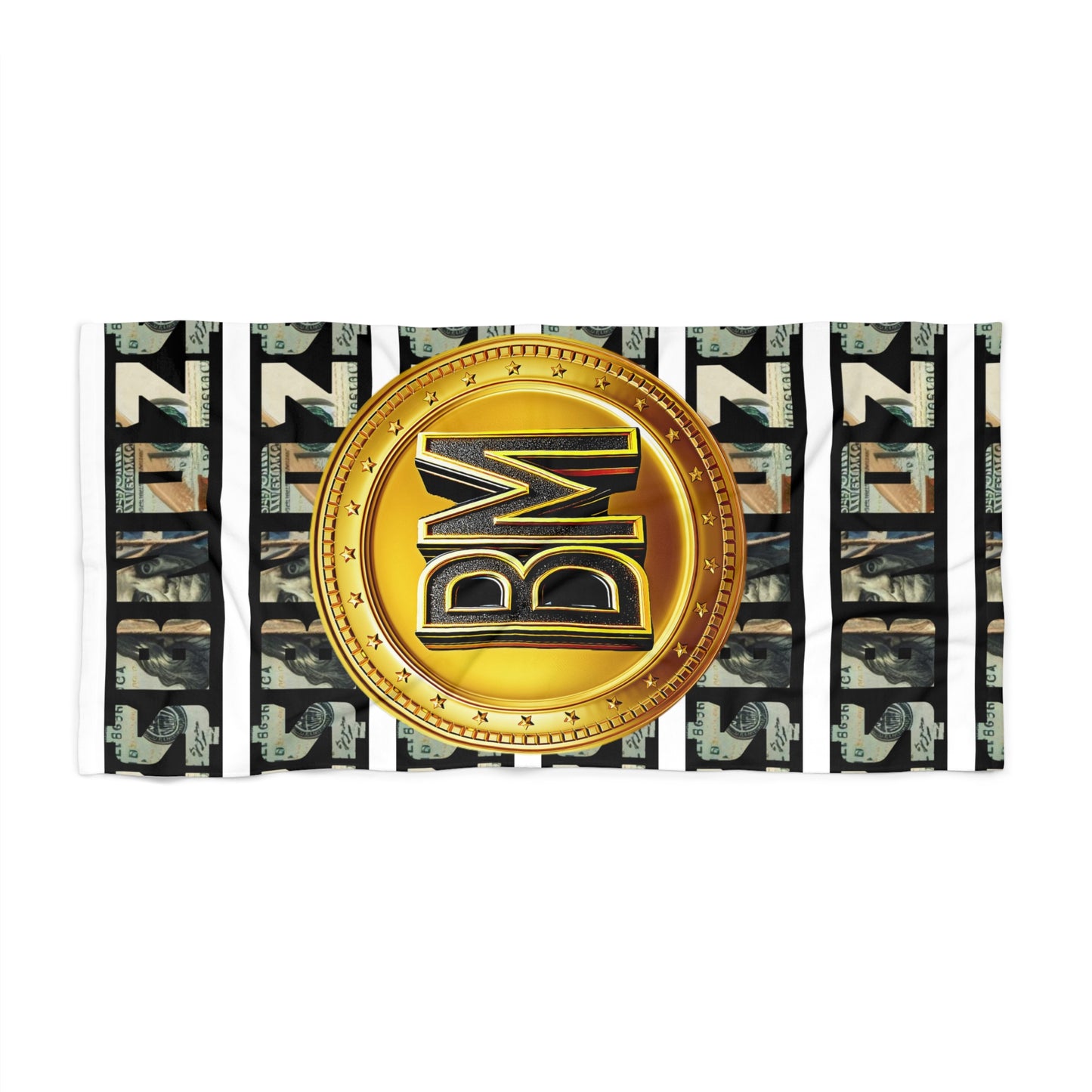 Bold Money-Themed Beach Towel - Summer Vibes & Fun
