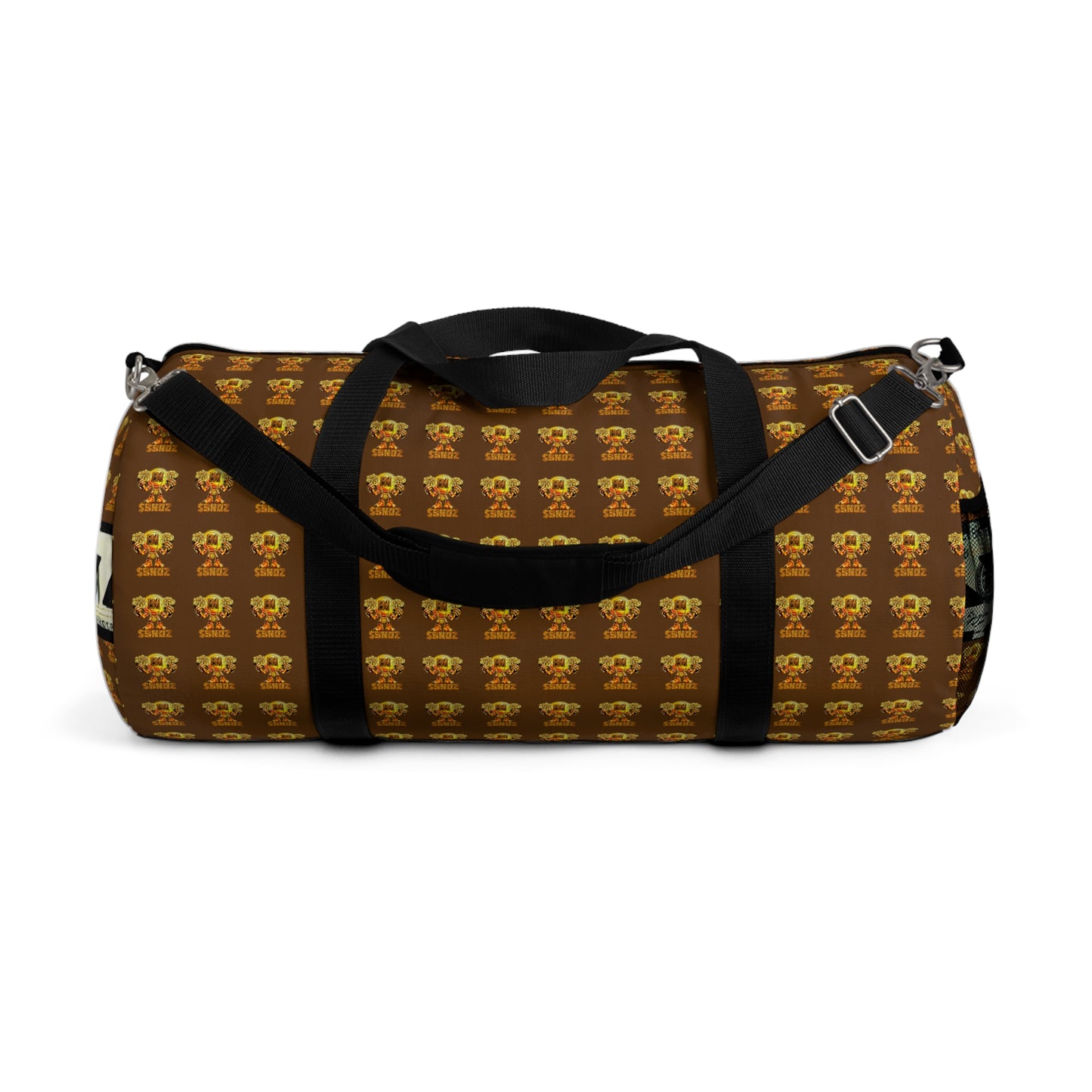 Vintage Crown Print Duffel Bag - Stylish Travel Companion