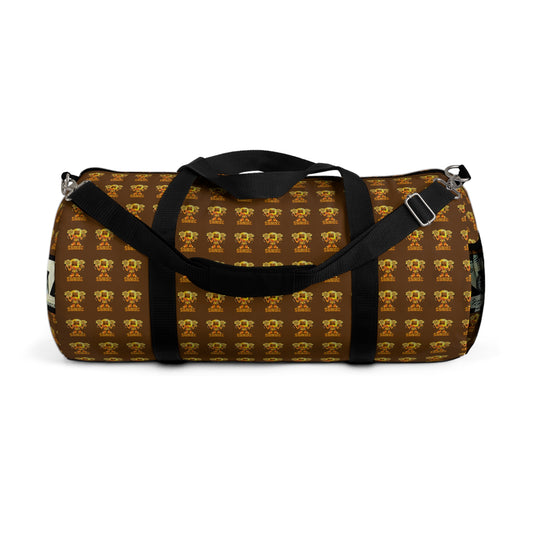 Vintage Crown Print Duffel Bag - Stylish Travel Companion
